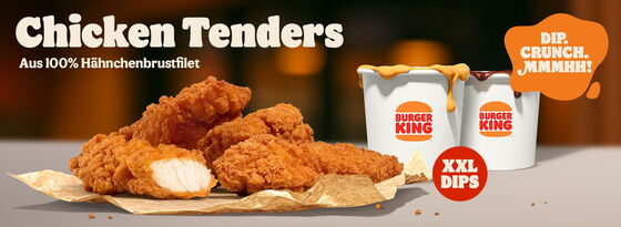 Unsere Chicken Tenders - Dip. Crunch. Mmmh!