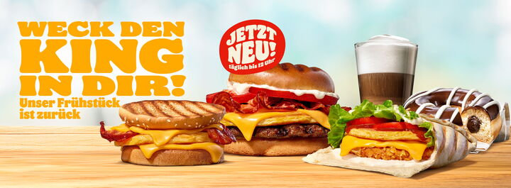 Unser Burgerking Frühstück – täglich bis 12 Uhr!